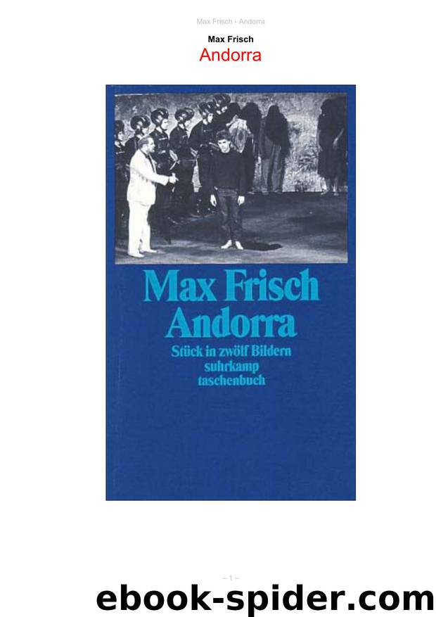 Andorra by Max Frisch