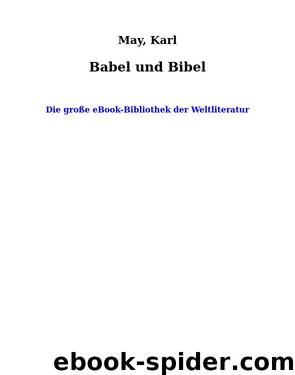 Babel und Bibel by May Karl