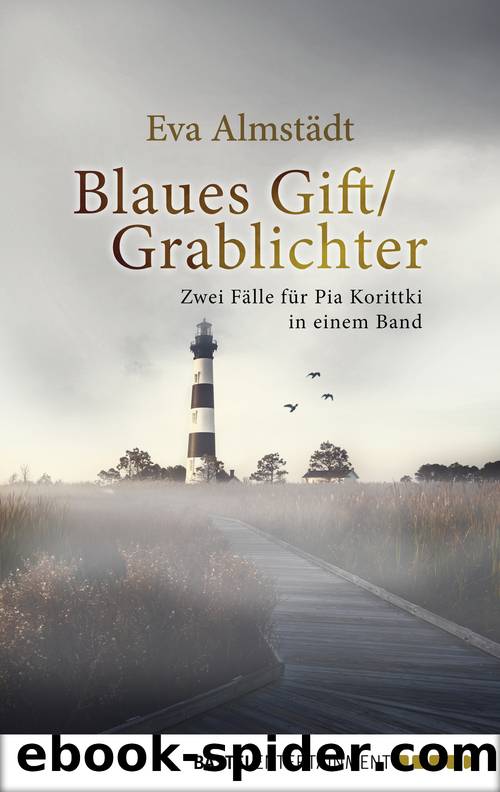 Blaues Gift  Grablichter by Eva Almstädt