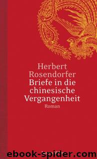 Briefe in die chinesische Vergangenheit by Rosendorfer Herbert