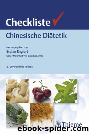 Checklist Chinesische DiÃ¤tetik by Stefan Englert