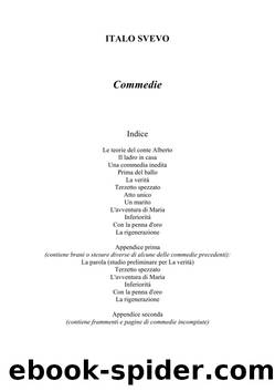 Commedie by Italo Svevo