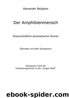 Der Amphibienmensch by Beljajew Alexander