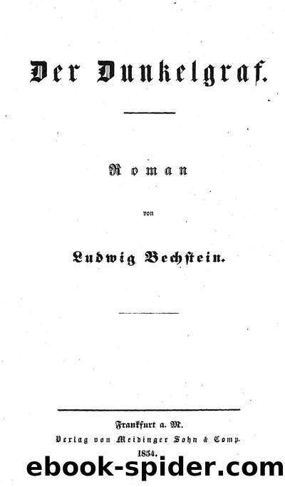 Der Dunkelgraf by Ludwig Bechstein