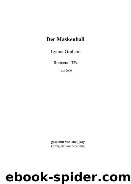 Der Maskenball by Lynne Graham