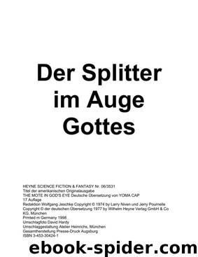 Der Splitter im Auge Gottes by Larry Niven Jerry Pournelle