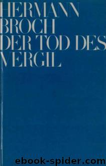 Der Tod des Vergil by Hermann Broch