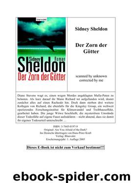 Der Zorn der Götter by Sidney Sheldon