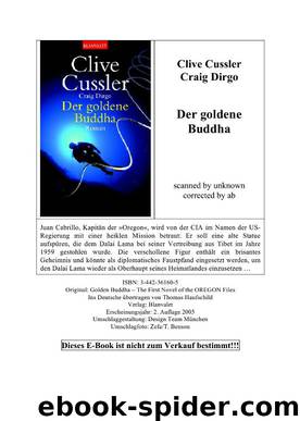 Der goldene Buddha by Clive Cussler