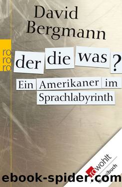 Der, die, was? Ein Amerikaner im Sprachlabyrinth by David Bergmann