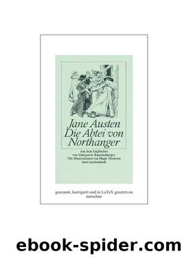 Die Abtei Von Northanger by Austen Jane