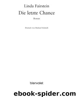 Die letzte Chance - Final Jeopardy by Fairstein Linda