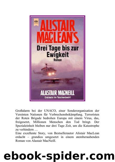 Drei Tage bis zur Ewigkeit by Alistair MacLean & Alastair MacNeill