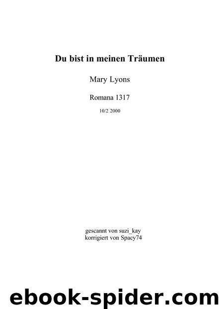 Du bist in meinen Traeumen by Mary Lyons