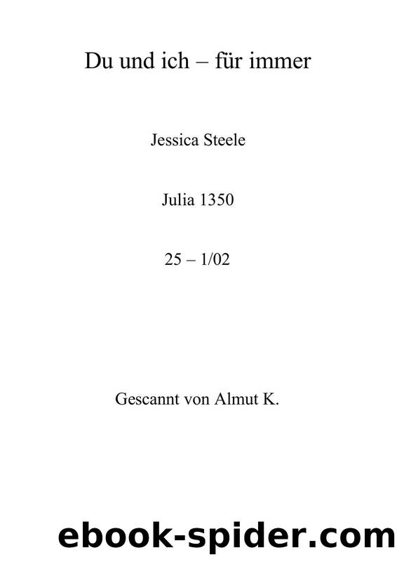 Du und ich â fuer immer by Jessica Steele