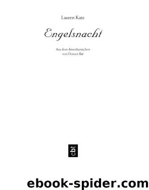 Engelsnacht by Lauren Kate & Doreen Bär