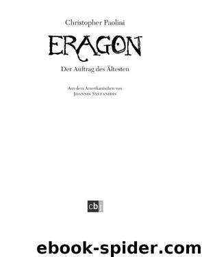 Eragon - Der Auftrag des Ältesten - Inheritance Trilogy 2: The Eldest by Paolini Christopher