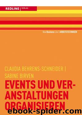 Events und Veranstaltungen organisieren by Claudia Behrens-Schneider Sabine Birven