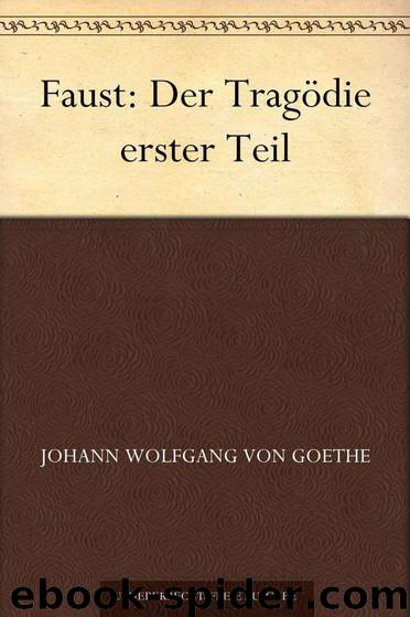 Faust: Der Tragödie erster Teil by Goethe Johann Wolfgang von