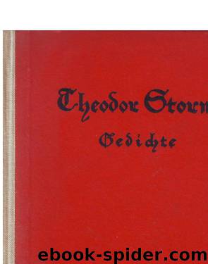 Gedichte (Ausgabe 1885) by Theodor Storm