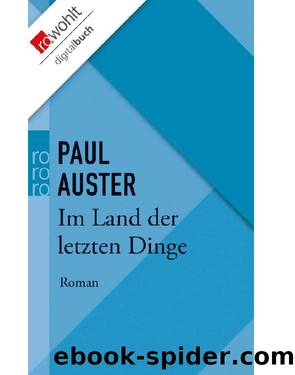 Im Land der letzten Dinge (German Edition) by Auster Paul