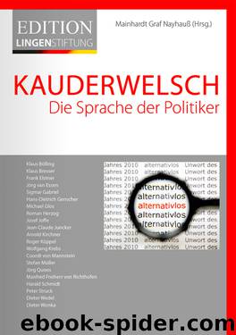 Kauderwelsch: Die Sprache der Politiker by Mainhard Graf Nayhauß