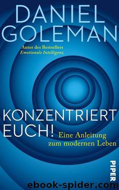 Konzentriert Euch!: Eine Anleitung zum modernen Leben (German Edition) by Daniel Goleman