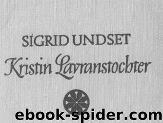 Kristin Lavranstochter 2 by Sigrid Undset