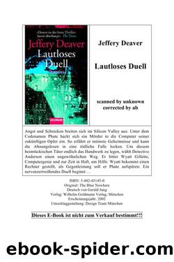 Lautloses Duell by Jeffery Deaver