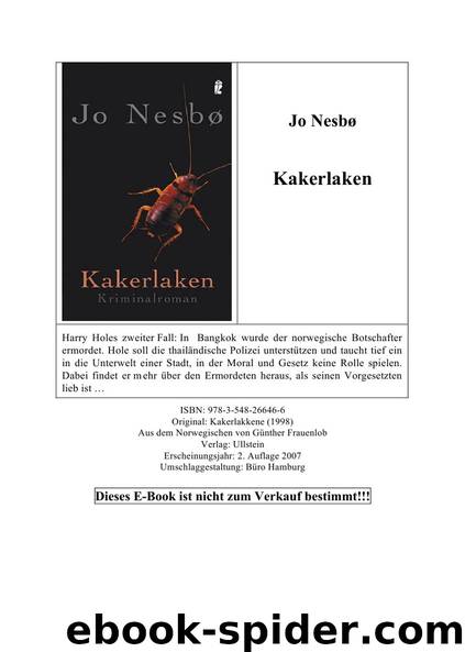 Nesbø, Jo - Harry Hole - 02 by Kakerlaken