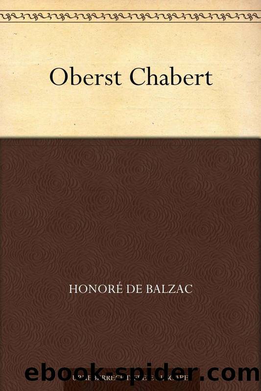 Oberst Chabert (German Edition) by Balzac Honoré de