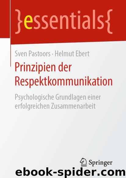 Prinzipien der Respektkommunikation by Sven Pastoors & Helmut Ebert