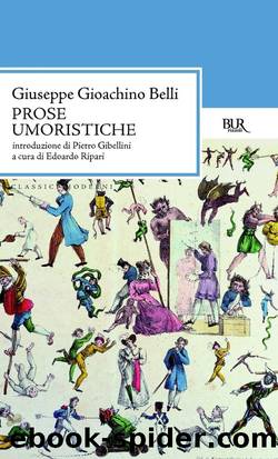 Prose umoristiche by Giuseppe Gioacchino Belli