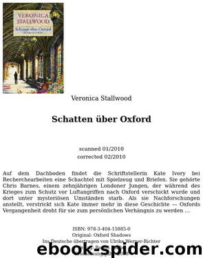 Schatten über Oxford by Veronica Stallwood