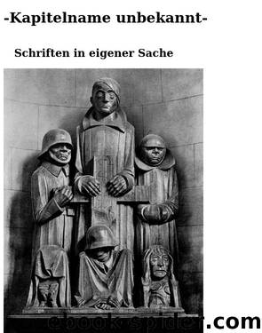 Schriften in eigener Sache by 4790_Ernst Barlach