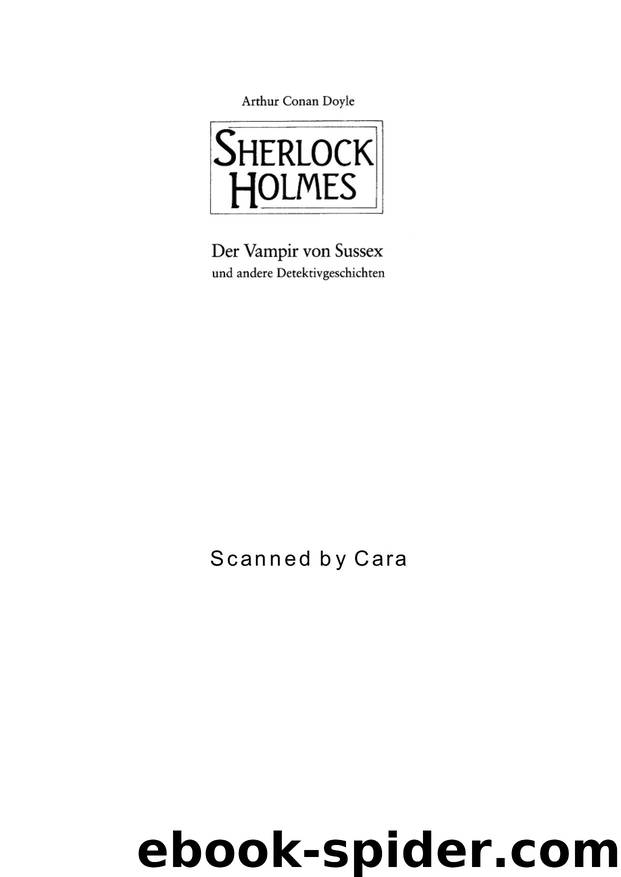 Sherlock Holmes - Der Vampir von Sussex by Sir Arthur Conan Doyle