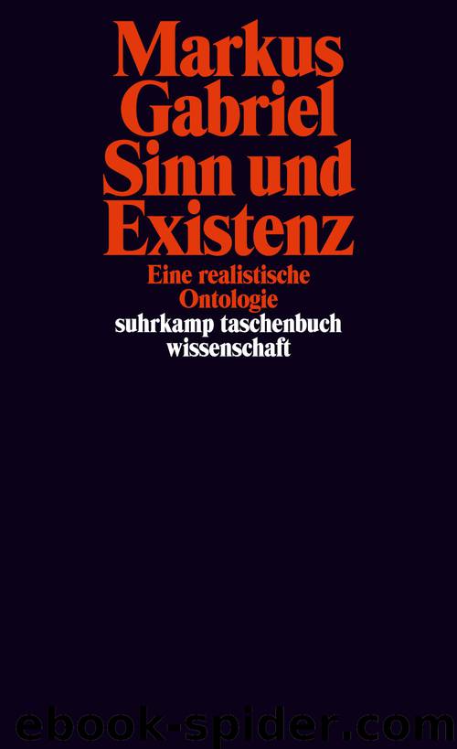 Sinn und Existenz by Markus Gabriel