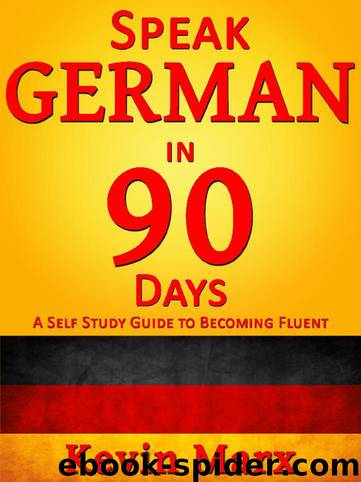 Speak German in 90 Days by Kevin Marx