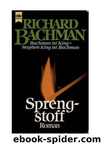 Sprengstoff by Stephen King - Richard Bachman