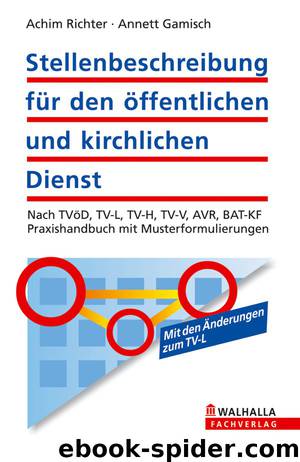 Stellenbeschreibung für den oeffentlichen und kirchlichen Dienst by Richter Achim u Gamisch Annett