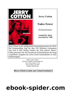 Todes-Tower: Kriminalroman by Cotton Jerry