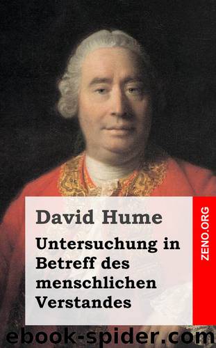 Untersuchung in Betreff des menschlichen Verstandes by David Hume