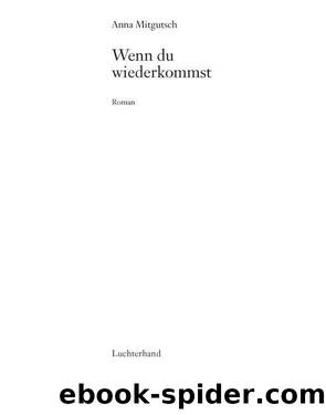 Wenn du wiederkommst Roman by Anna Mitgutsch