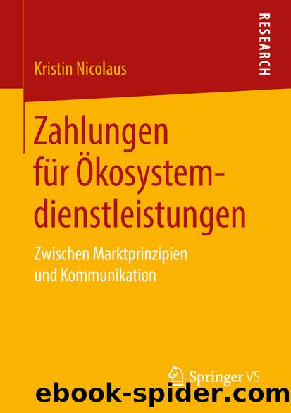 Zahlungen für Ökosystemdienstleistungen by Kristin Nicolaus