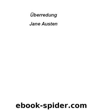 ÃÂberredung by Austen Jane