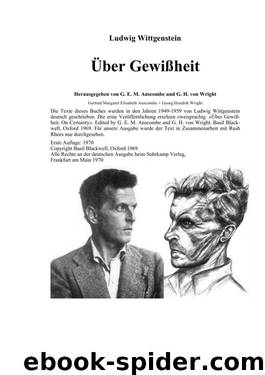 Über Gewißheit by Wittgenstein Ludwig