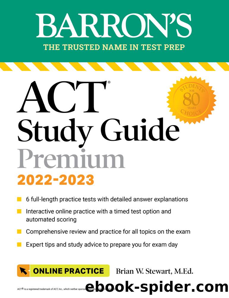 ACT Premium Study Guide by Brian Stewart
