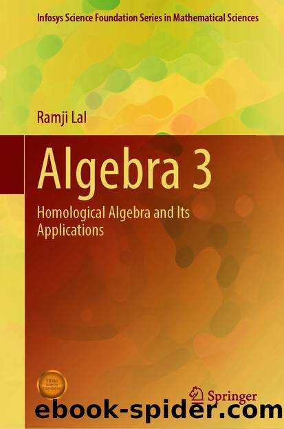 Algebra 3 by Ramji Lal