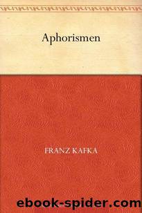 Aphorismen (German Edition) by Kafka Franz
