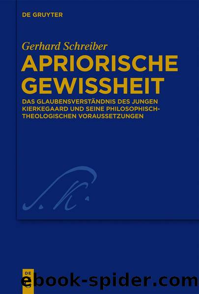Apriorische Gewissheit by Gerhard Schreiber
